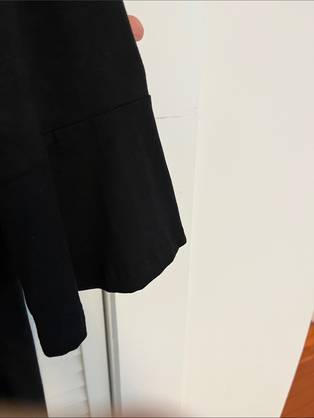 Eileen Fisher Woman 3/4 Sleeve Black Dress - Picture 3 of 5